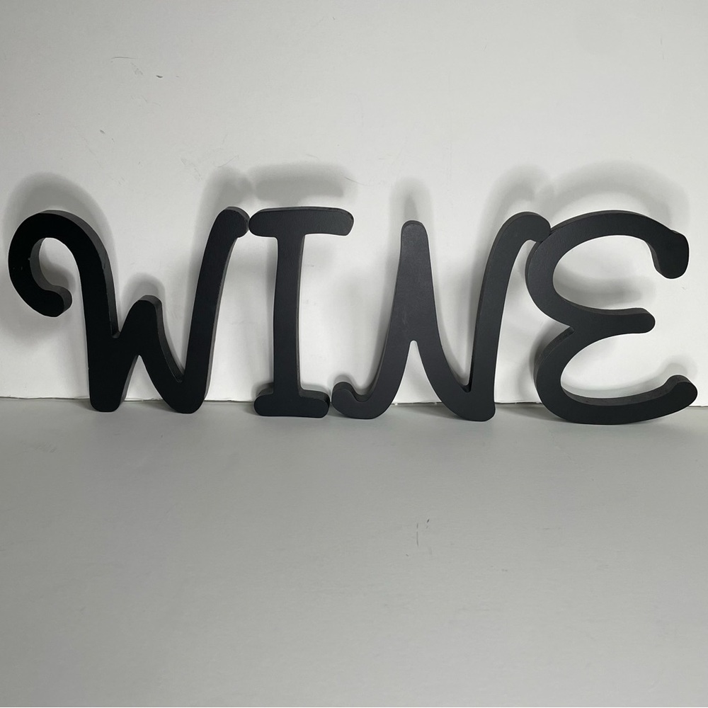 WINE Wooden letters 5” height